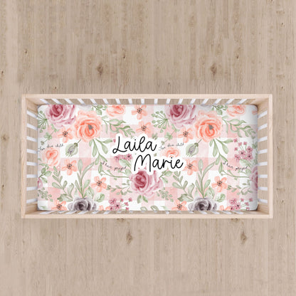 Personalized For This Child I Have Prayed Crib Sheet