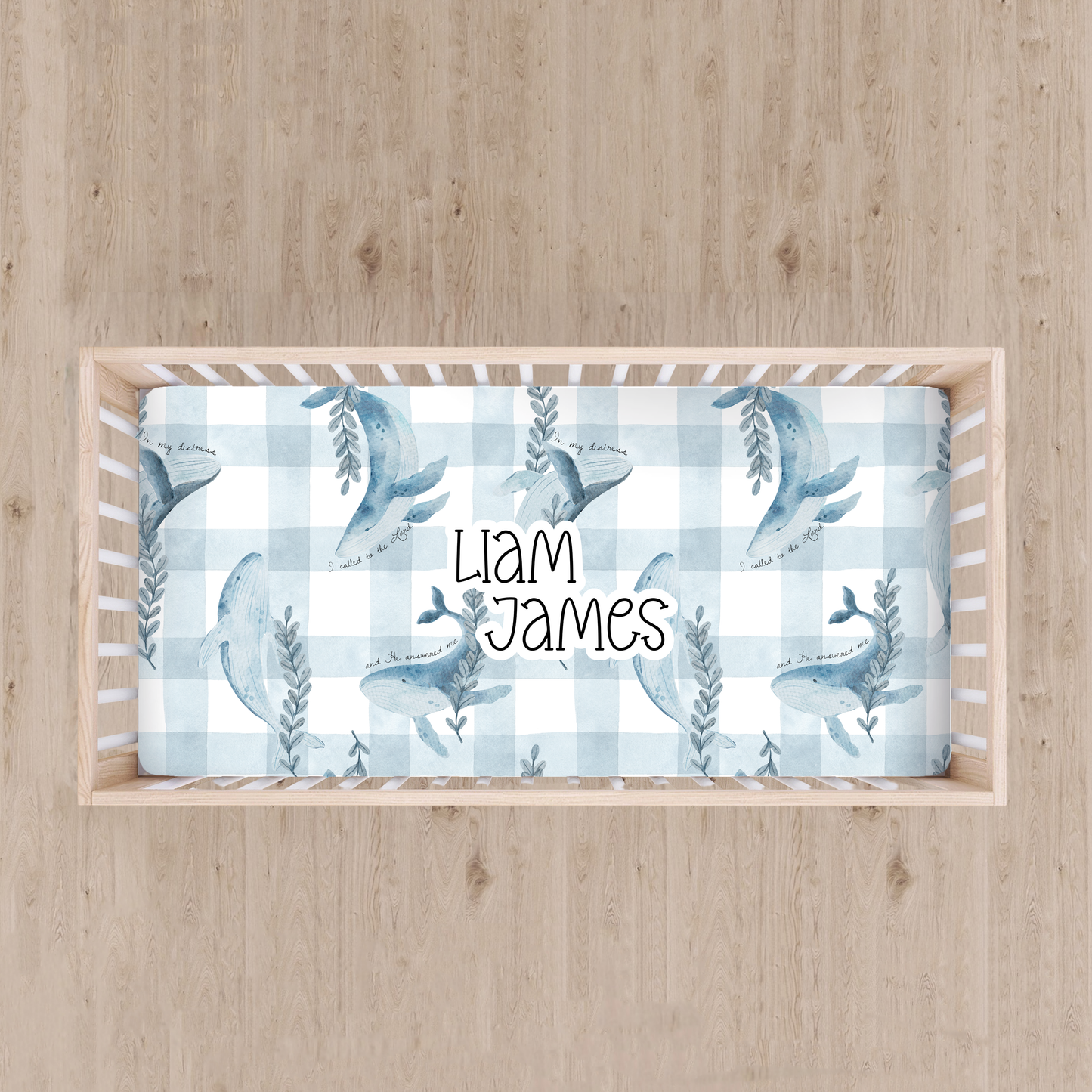 Personalized From The Depths Crib Sheet