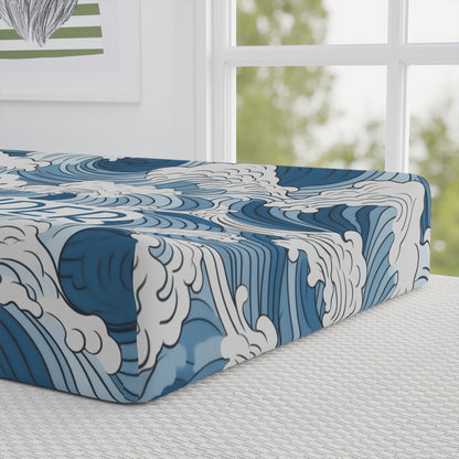 Personalized Through The Waters Changing Pad Cover