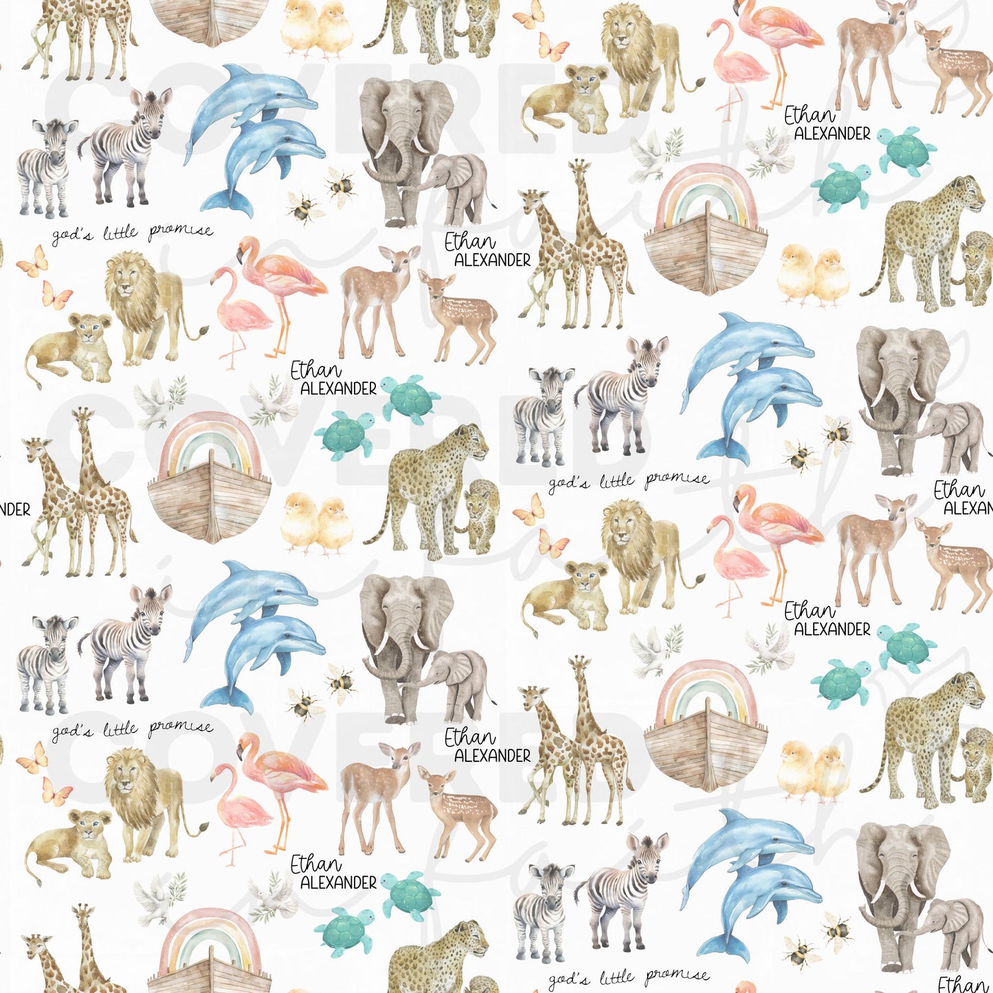 God's Little Promise Changing Pad Cover