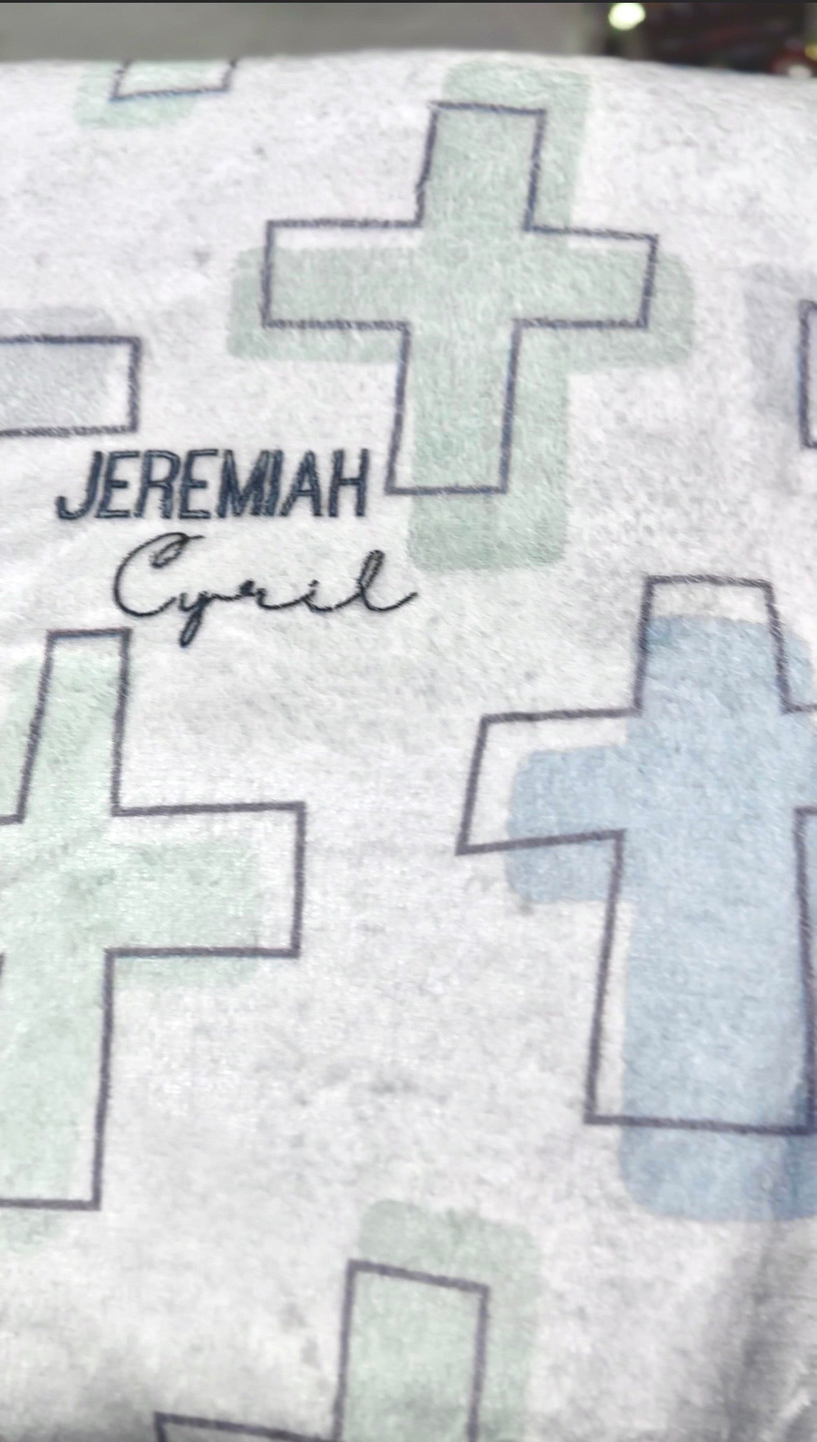 Personalized Rooted in Faith Minky Blanket