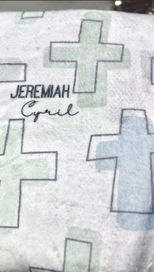 Personalized Rooted in Faith Minky Blanket