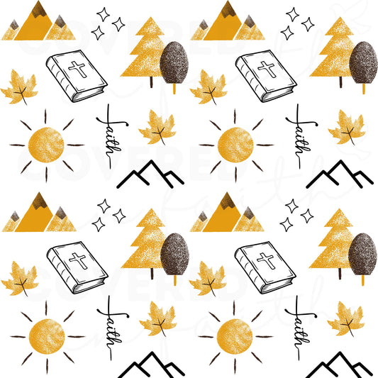 Faith Can Move Mountains Standard Crib Sheet