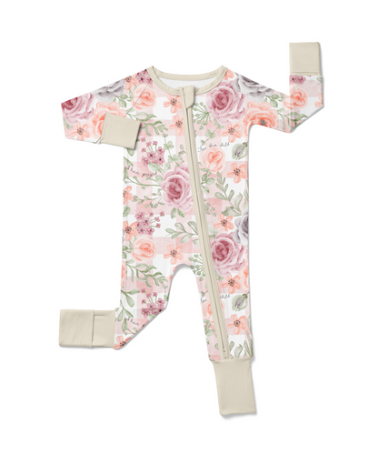 For This Child I Have Prayed Bamboo Footed Onesie Pajama
