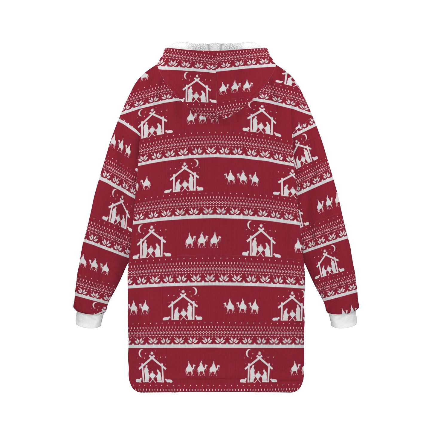 Christmas Nativity Kids Hoodie Blanket