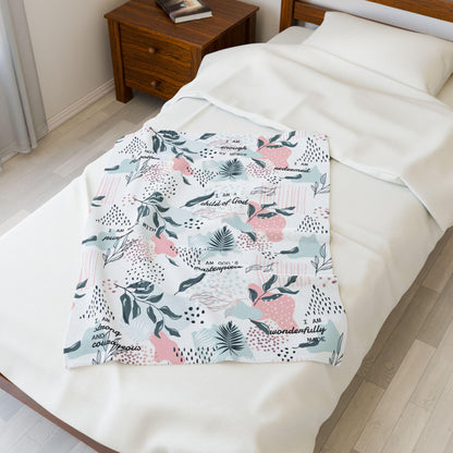 Inspirational Bible Verse Plush Blanket