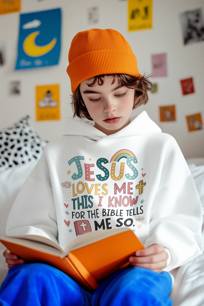Jesus Loves Me Toddler Fleece Hoodie