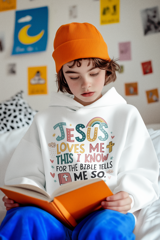 Jesus Loves Me Toddler Fleece Hoodie